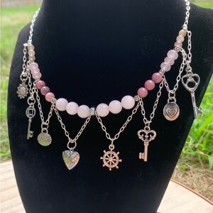 Rose Quartz Love Charm Necklace